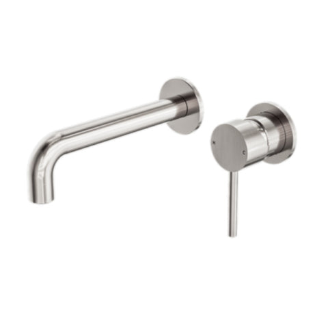 Amelie Royale Pin Wall Basin/Bath Mixer Separate Back Plate (Trim Kit Only) 185mm Brushed Nickel BDO250810CTBN