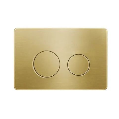 Otti R&T Round Stainless Dual Flush Push Plate Argent Gold KL27AG