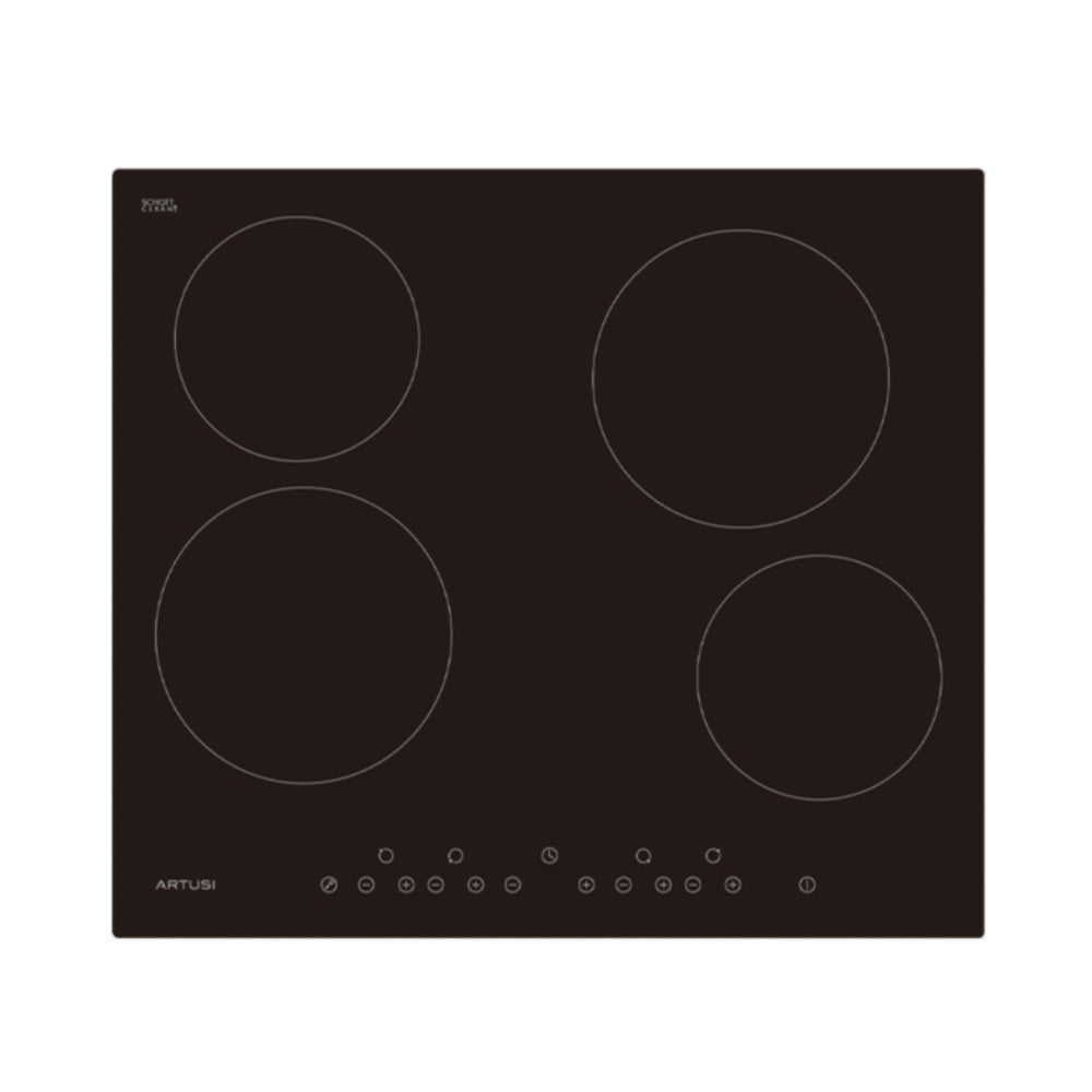 Artusi Ceramic Electric Cooktop 600mm Black Schott Glass CACC60/1