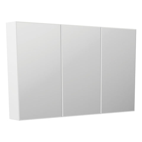 Fienza Mirror Cabinet Bevel Edge 1200x720x150mm Gloss White B1200