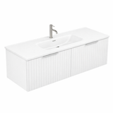 Fienza Bayview Wall Hung Vanity 1200mm 2 Doors Ultra White Matt / Joli Top B120W-J