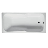 BetteSet Drop In Bath 1500mm w/Chrome Overflow & Bath Filler White B2560WFB