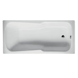 BetteSet Drop In Bath 1700mm w/Chrome Overflow White B3060WOB