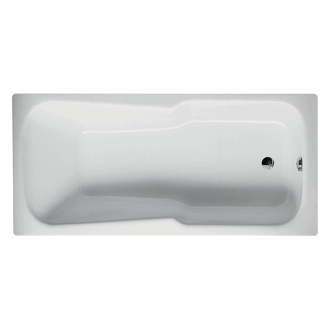 BetteSet Drop In Bath 1600mm w/Chrome Overflow White B3660WOB