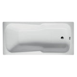 BetteSet Drop In Bath 1800mm w/White Overflow & Bath Filler White B3860WWFB