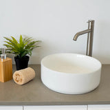 Amelie Deauville Round Above Counter Basin 360mm (No Overflow) Gloss White BDOLUC360AVB