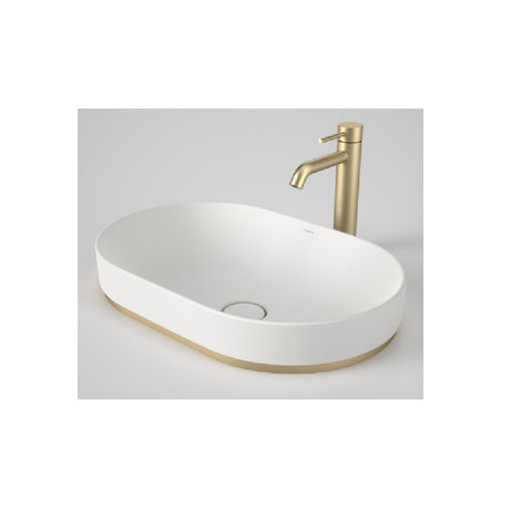 Caroma Liano II Pill 600mm Basin Dress Ring Brushed Brass 687034BB