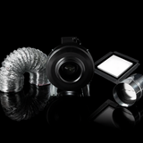 Schweigen Silent Multi Purpose Exhaust Fan Square Recessed White Diffuser w/ Inline Motor BLW600