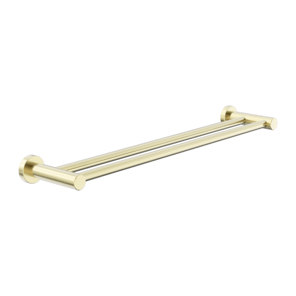 Amelie Royale Round Double Towel Rail 800mm Brushed Gold BDO2030DBG