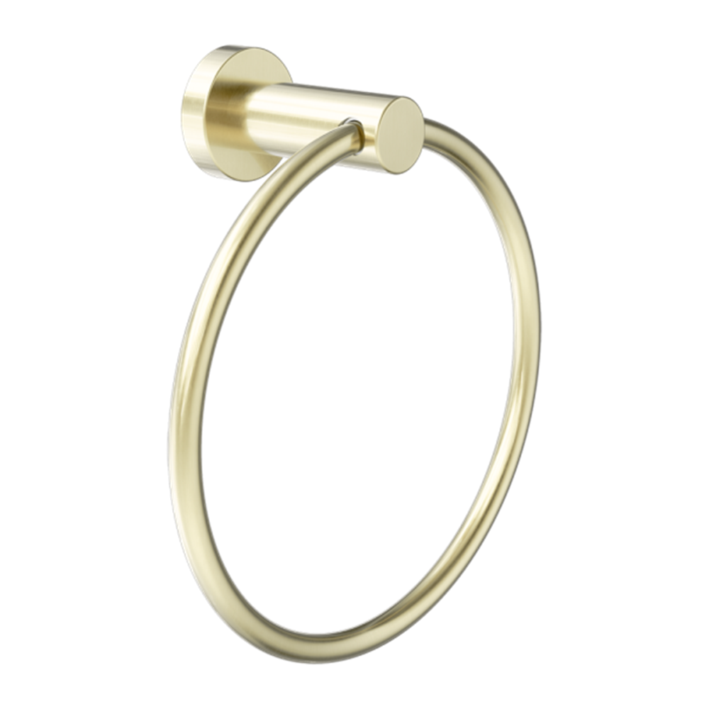 Amelie Royale Round Hand Towel Ring Brushed Gold BDO2080BG