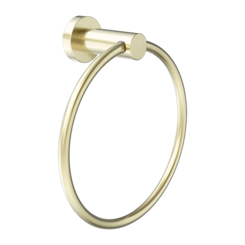 Amelie Royale Round Hand Towel Ring Brushed Gold BDO2080BG