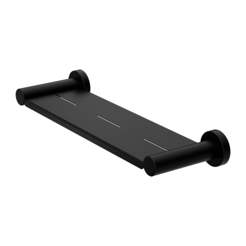 Amelie Royale Round Metal Shelf Matte Black BDO2087AMB