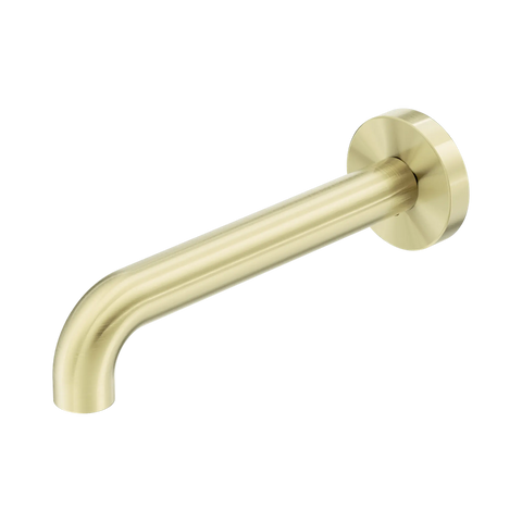 Amelie Royale II Wall Basin/Bath Spout Only Curved 185mm Brushed Gold BDO221903D185BG