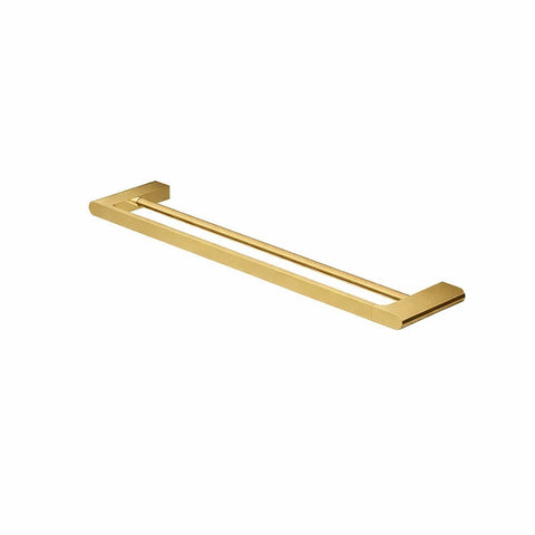 Amelie Essentiel Double Towel Rail 600mm Brushed Brass BDO25003BG