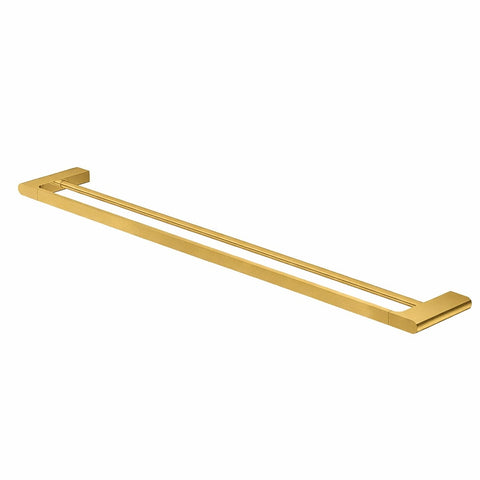 Amelie Essentiel Double Towel Rail 800mm Brushed Brass BDO25004BG