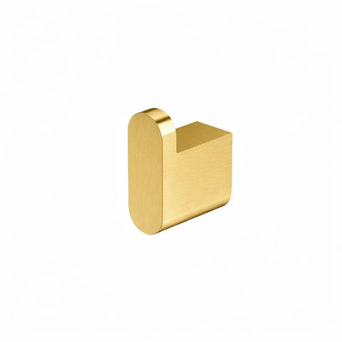 Amelie Essentiel Single Robe Hook Brushed Brass BDO25006BG
