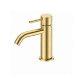 Amelie Royale II Basin Mixer Pin Curved Spout Brushed Gold BDO25B014BG