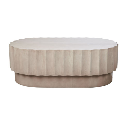 Amalfi Wyatt Coffee Table White Wash 110x60x38cm