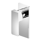 Amelie Royale Square Uni Body Shower Mixer Rectangle Plate Chrome (Full Kit) BDO301511BCH