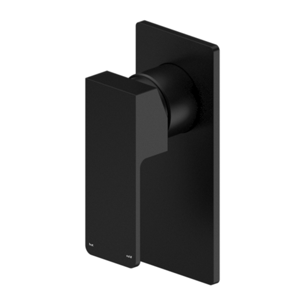 Amelie Royale Square Uni Body Shower Mixer Rectangle Plate (Trim Kit Only) Matte Black BDO301511BTMB