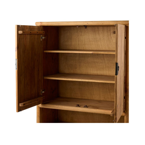 Society Home Issey Cabinet Natural Timber 100x45x130cm