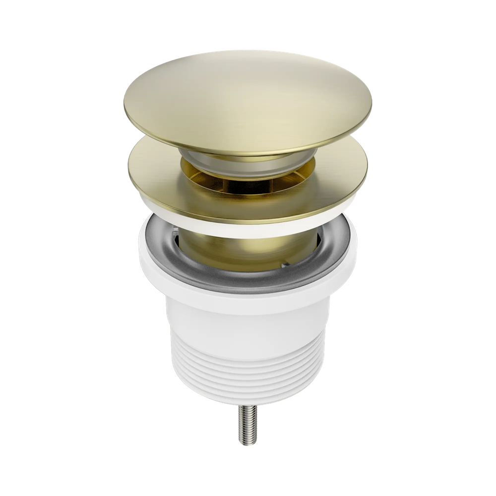 Amelie Royale II Basin Pop up & Waste Universal 40x32mm ABS with Removable Plug Brushed Gold BDO711BG
