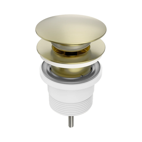 Amelie Royale II Basin Pop up & Waste Universal 40x32mm ABS with Removable Plug Brushed Gold BDO711BG