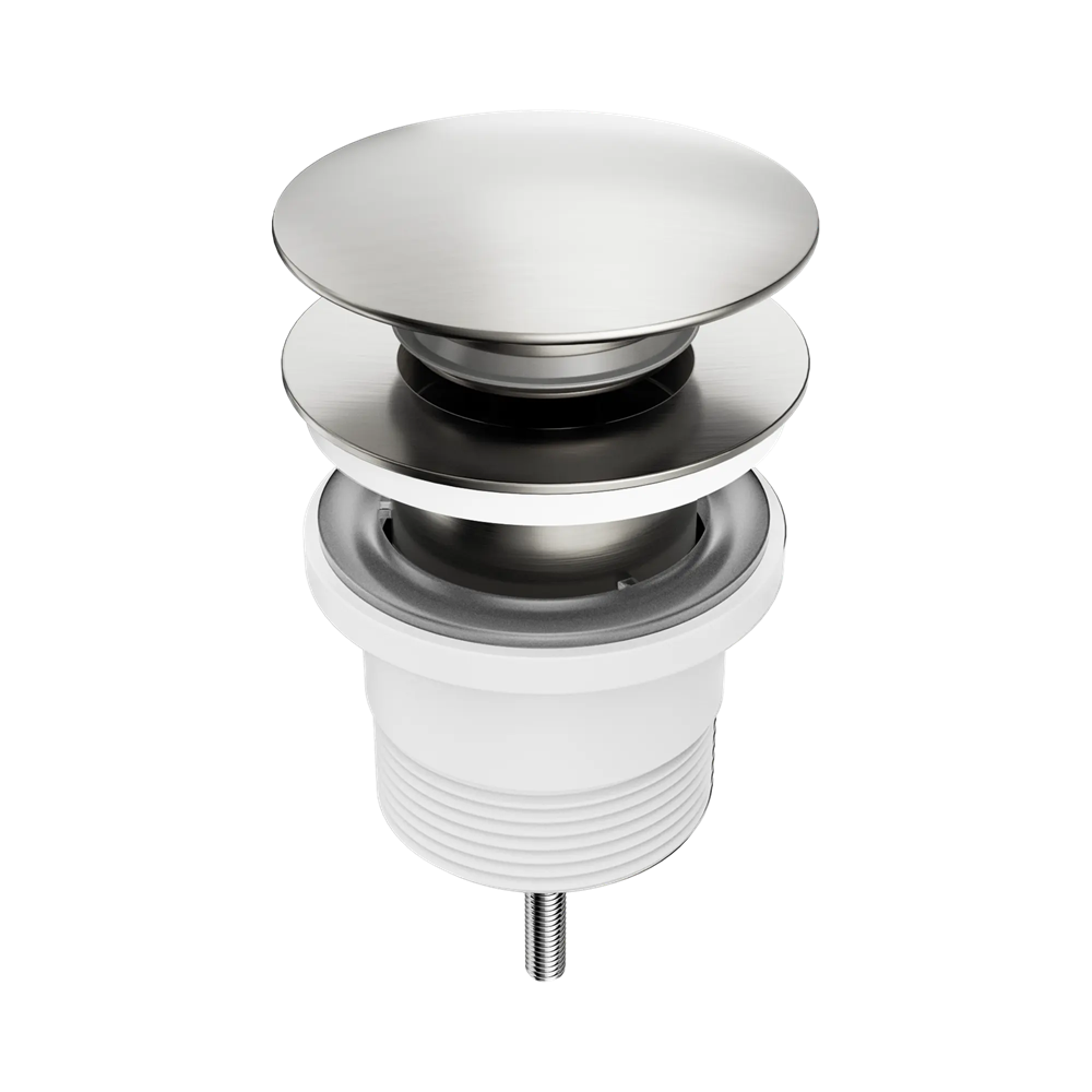 Amelie Royale II Basin Pop up & Waste Universal 40x32mm ABS with Removable Plug Brushed Nickel BDO711BN