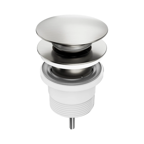 Amelie Royale II Basin Pop up & Waste Universal 40x32mm ABS with Removable Plug Brushed Nickel BDO711BN