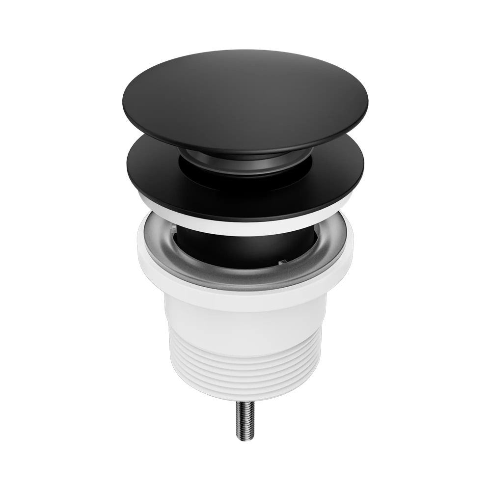 Amelie Royale II Basin Pop up & Waste Universal 40x32mm ABS with Removable Plug Matte Black BDO711MB