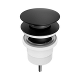 Amelie Royale II Basin Pop up & Waste Universal 40x32mm ABS with Removable Plug Matte Black BDO711MB
