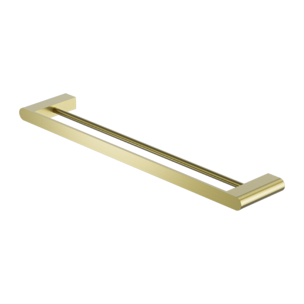 Amelie Royale Premium Double Towel Rail 800mm Brushed Gold BDO9030DBG