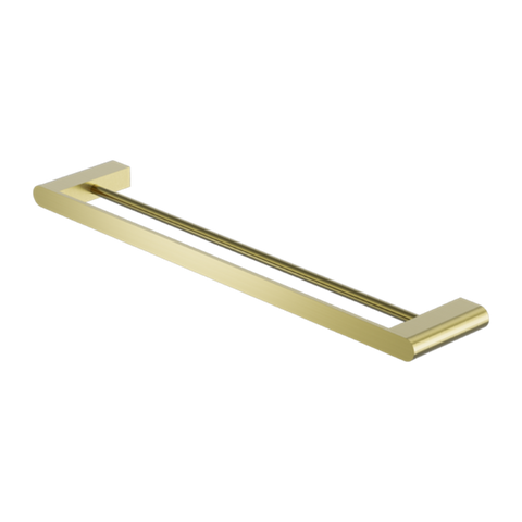 Amelie Royale Premium Double Towel Rail 800mm Brushed Gold BDO9030DBG