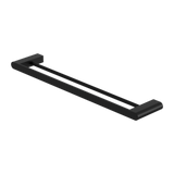 Amelie Royale Premium Double Towel Rail 800mm Matte Black BDO9030DMB
