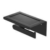 Amelie Royale Premium Toilet Roll Holder w/ Phone Holder Matte Black BDO9086AMB