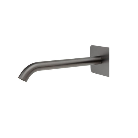 Fienza Kaya Spout Only For Wall Basin Bath Mixer 200mm Outlet Lead Free Gunmetal 228002GM-LF
