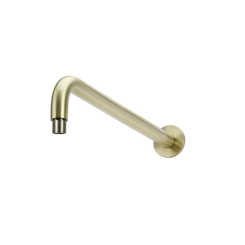 Meir Round Wall Shower Curved Arm 400mm PDV Tiger Bronze MA09-400-PVDBB