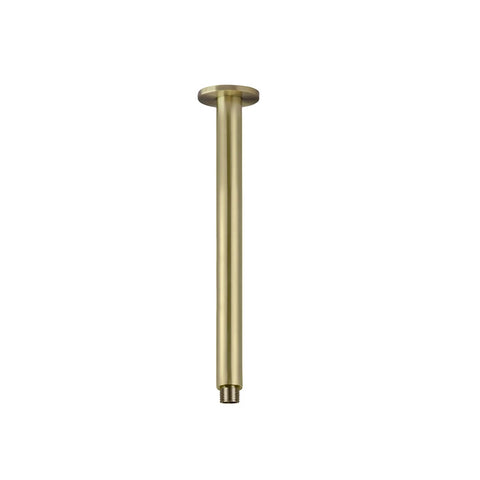 Meir Round Ceiling Shower Arm 300mm PVD Tiger Bronze Gold MA07-300-PVDBB