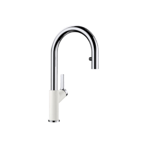 Blanco Carena-S Silgranit Gooseneck Pull Out Tap White 525090 CARENASW