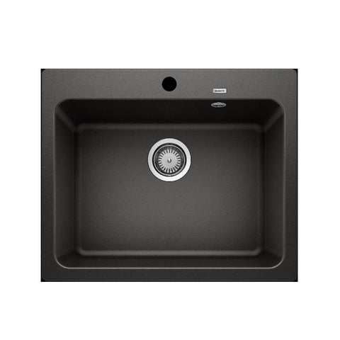 BLANCO Naya 6 Sink Single Bowl 615X510X200mm Matte Black 526824 NAYA6BK5
