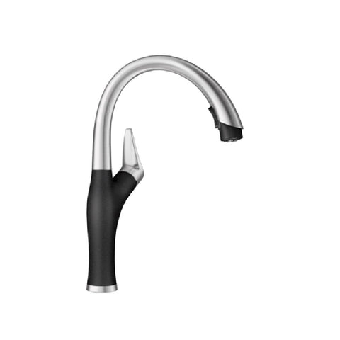 BLANCO Artona-S Silgranit Mixer High Arch Pull Down Tap Anthracite 525099 ARTONASA
