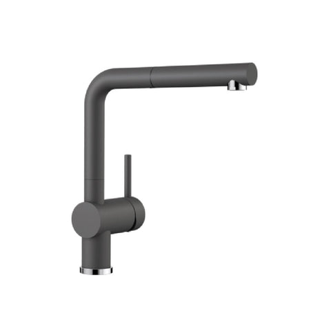 Blanco Linus-S Silgranit Mixer With Pull Out Spray Rock Grey 521507 LINUSSG