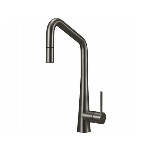 Oliveri Essente 316 Sink Mixer Square Gooseneck with Pull Out Lead Free Gunmetal SS31675-GM