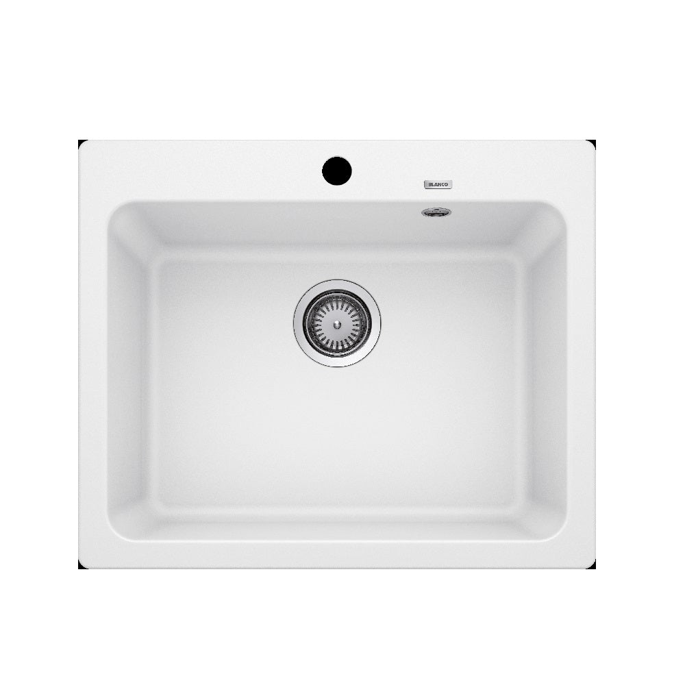 BLANCO Naya 6 Sink Single Bowl 615X510X200mm White 526826 NAYA6WK5