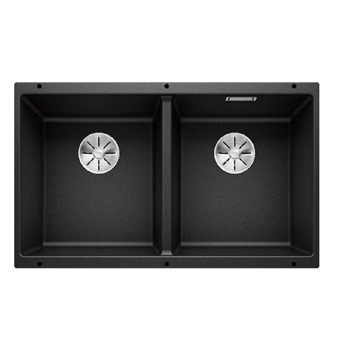 BLANCO Sink Double Bowl 755mm Undermount Matte Black 526853 SUB350350UBK5