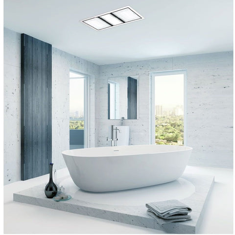 IXL Bathroom Lighting Premium Tastic Luminate Dual Heater, Fan & Light White Fascia 32611