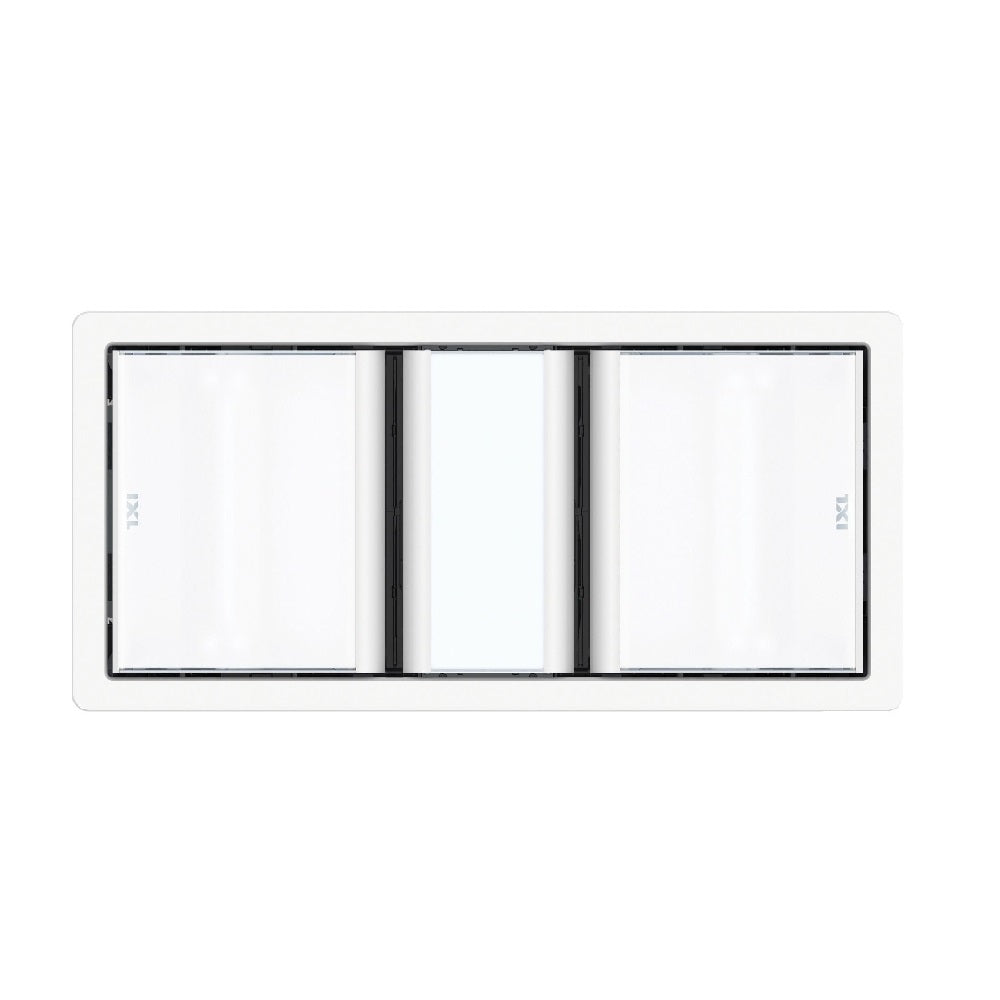 IXL Bathroom Lighting Premium Tastic Luminate Dual Heater, Fan & Light White Fascia 32611
