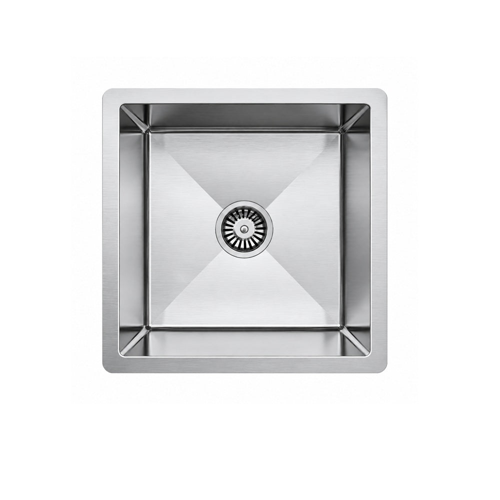 Amelie Deauville Kitchen Sink (Topmount & Undermount) 450x450x250mm (No Overflow) Stainless Steel BDOSSLUNSB450
