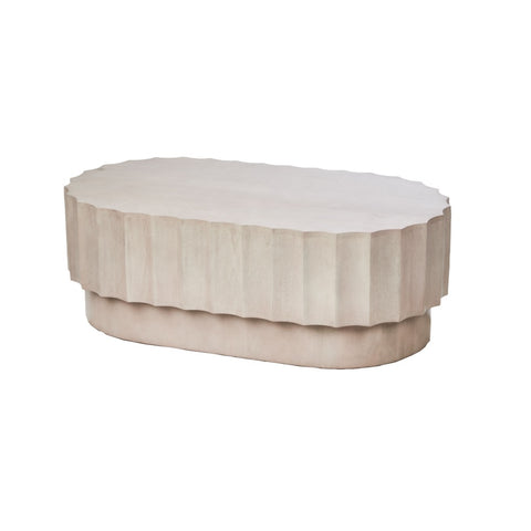 Amalfi Wyatt Coffee Table White Wash 110x60x38cm