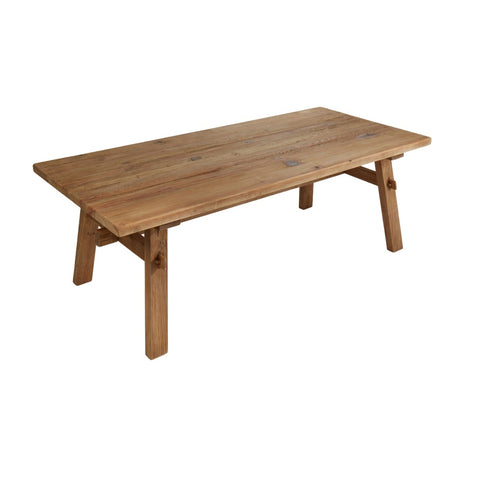 Amalfi Elroi 8 Seater Dining Table Natural Timber 220x100x76cm